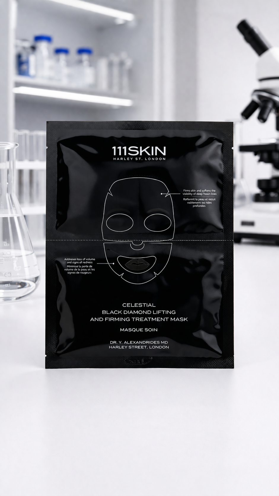111skin Celestial Black Diamond Lifting And Firming Treatment Mask (Upper & Lower Mask For Face) 31ml/1.04oz