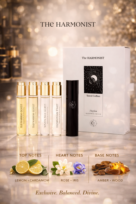 The Harmonist Variety  Travel Coffret With Sun Force & Moon Glory & Yin Transformation & Hypnotizing Fire And All Are Parfum Spray 0.28 oz Minis