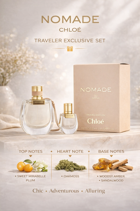 Chloe Nomade Eau De Parfum Spray 2.5 oz & Eau De Parfum Spray 0.67 oz