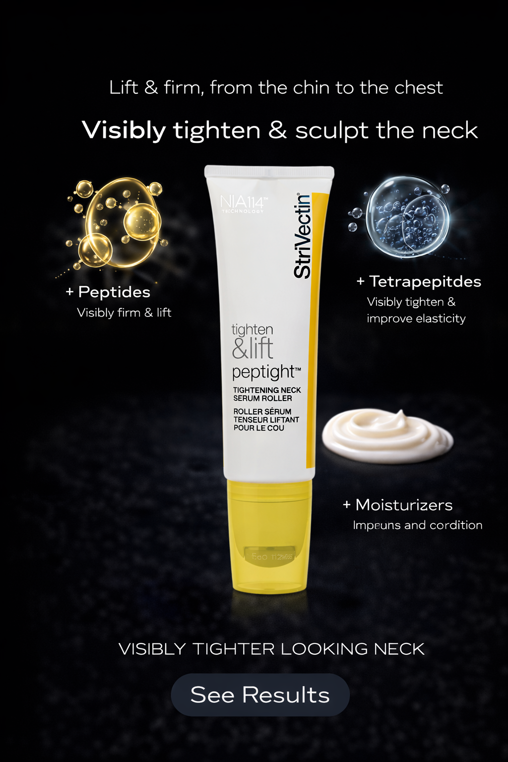 StriVectin Tightening Face Serum Strivectin - Tl Tighten & Lift Peptight Tightening Neck Face Serum Roller 50ml/1.7oz