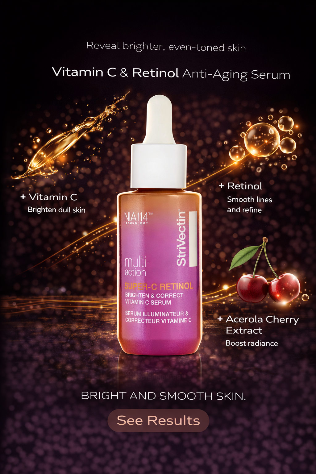 Strivectin women Multi-Action Super-C Retinol Brighten & Correct Vitamin C Serum 30ml/1oz