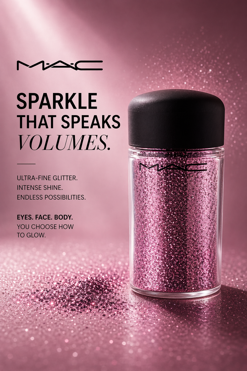 Mac women Glitter Rose 4.5g/0.15oz