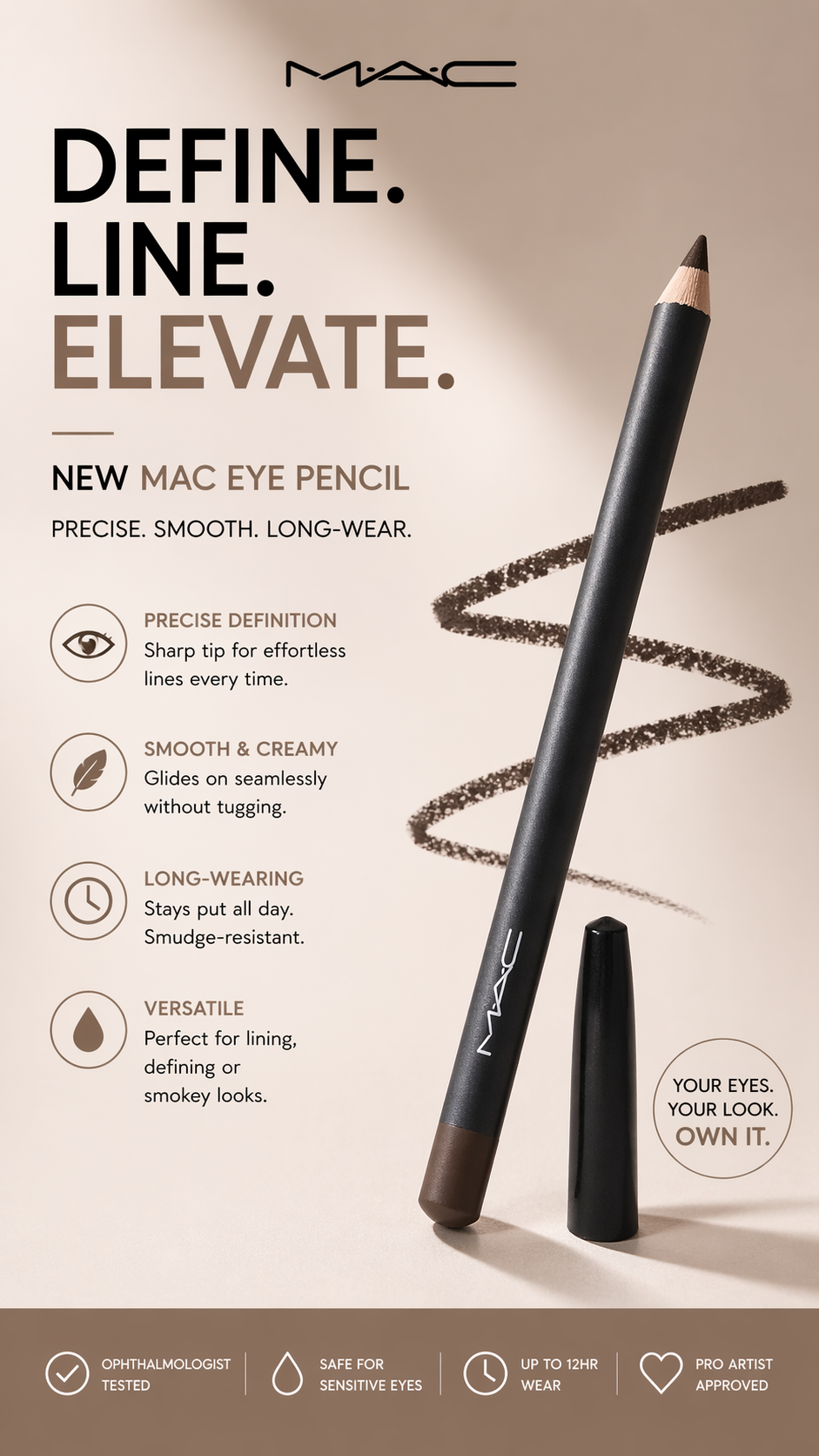 Mac women Eye Pencil Coffee 1.45g/0.05oz