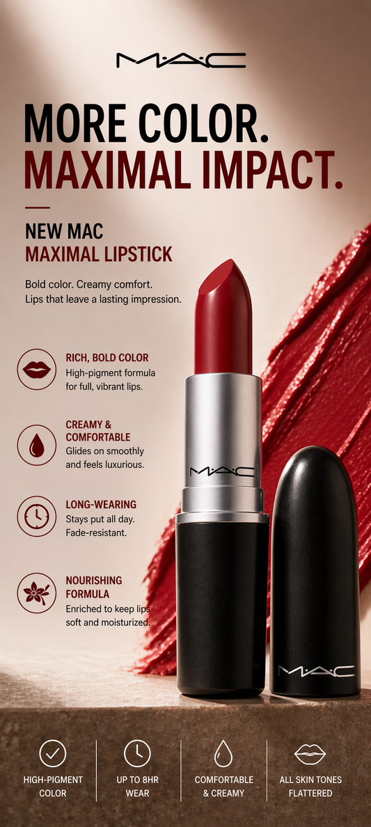 Mac women Macximal Lipstick # 602 Chili (Matte) 3g/0.1oz