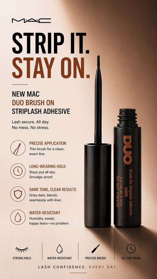 Mac women Duo Brush On Striplash Adhesive #Dark Tone