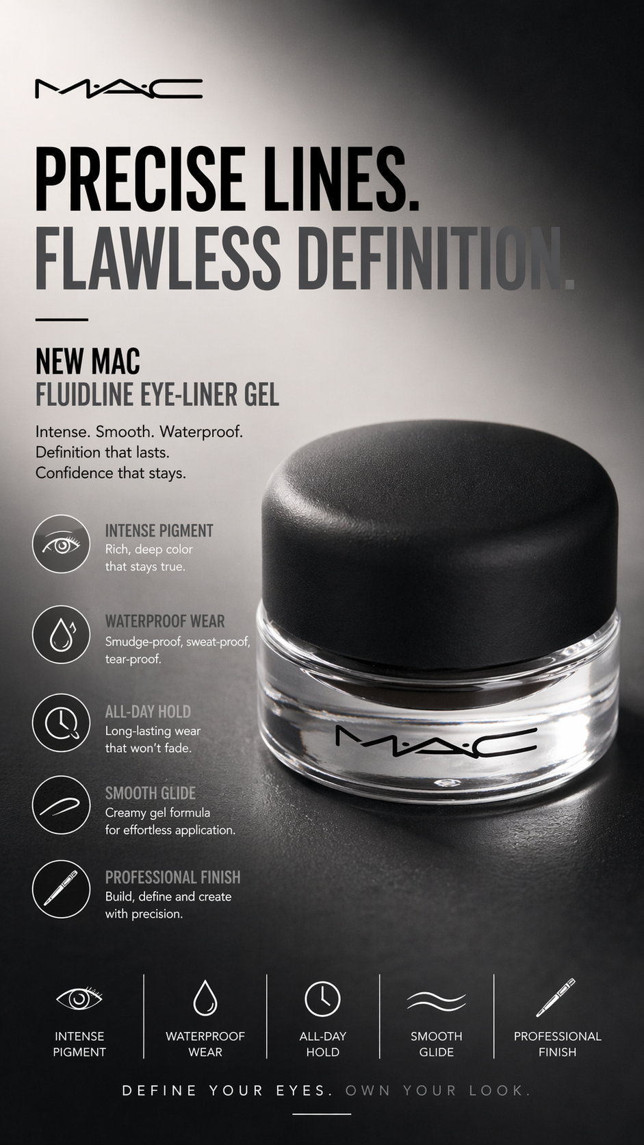 Mac women Fluidline Eye-Liner Gel Dipdown 3g/0.10oz