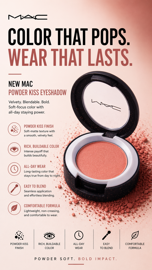 Mac women Powder Kiss Eyeshadow My Tweedy 1.5g/0.05oz