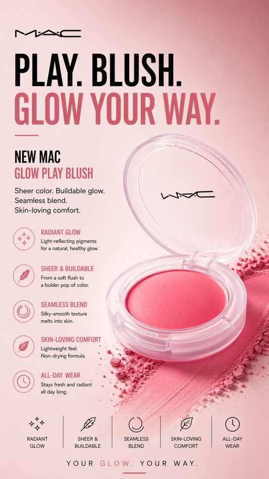 Mac women Glow Play Blush Heat Index 7.3 G/0.25ozoz