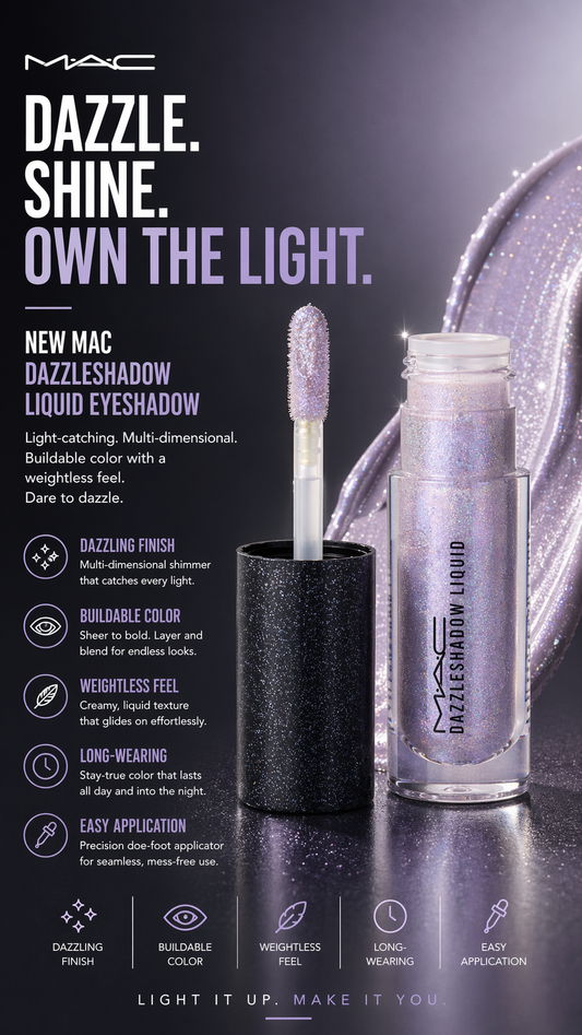 MAC Liquid Eyeshadow Dazzleshadow Liquid Eyeshadow Diamond Crumbles 4.7ml/0.16oz