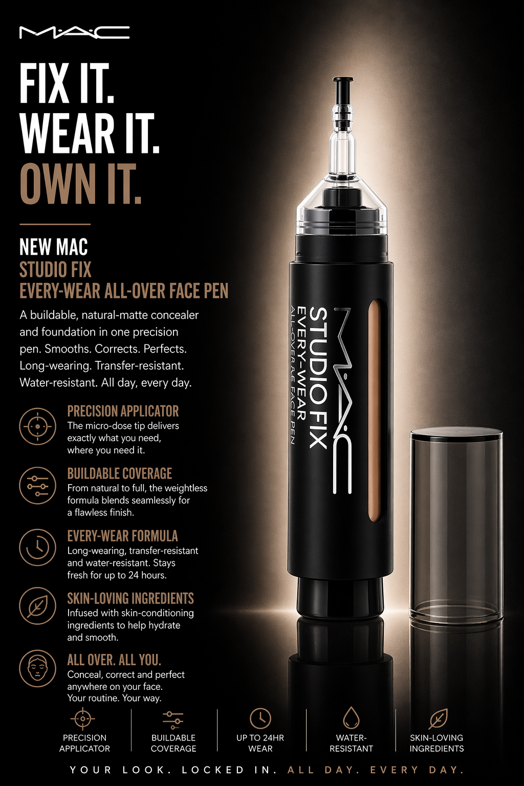 Mac women Studio Fix Every-Wear All-Over Face Pen Nc27 12ml/0.4oz