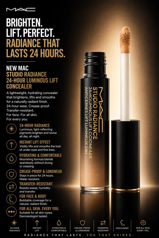 Mac Women Studio Radiance 24-Hour Luminous Lift Concealer Nc17 11ml/0.4oz