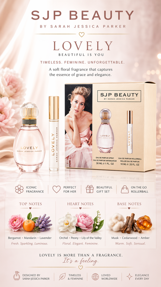 Lovely Sarah Jessica Parker Eau De Parfum Spray 1 oz & Eau De Parfum Rollerball 0.33 oz