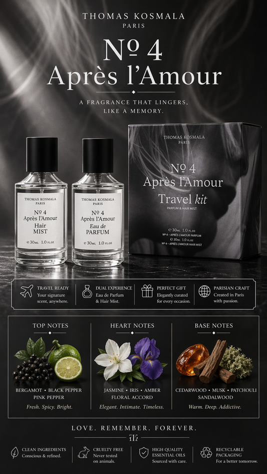 Thomas Kosmala No 4 L'Amour Travel Set Eau De Parfum Spray 1 oz & Hair Mist 1 oz