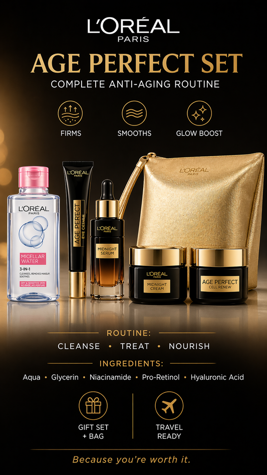 L'Oreal Trex Age Perfect Cell Set --5pcs+Bag