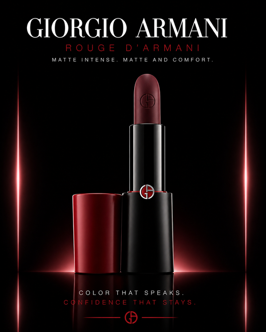 Giorgio Armani women Rouge d' Matte Intense Matte & Comfort Lipcolor # 201 Nightberry 4g/0.14oz