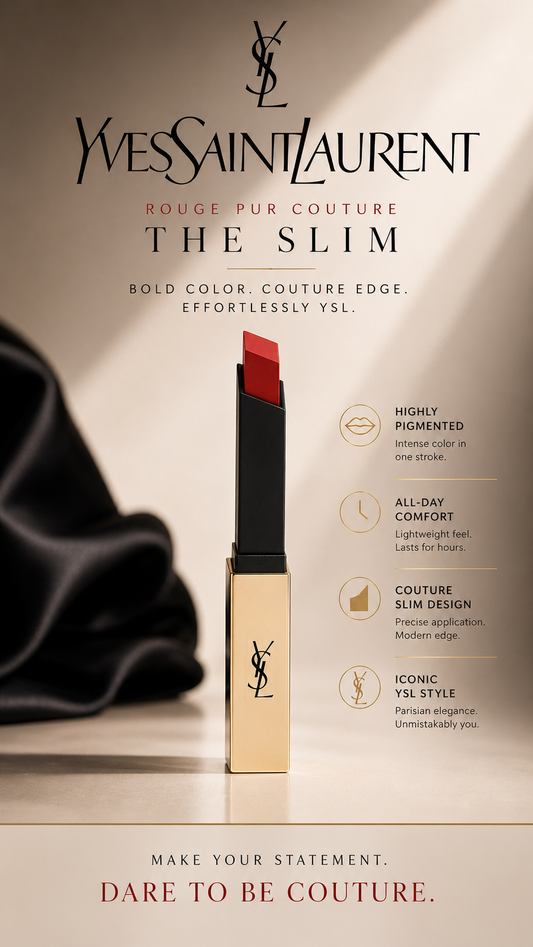 Yves Saint Laurent women Rouge Pur Couture The Slim Leather Matte Lipstick # 35 Loud Brown 2.2g/0.08oz