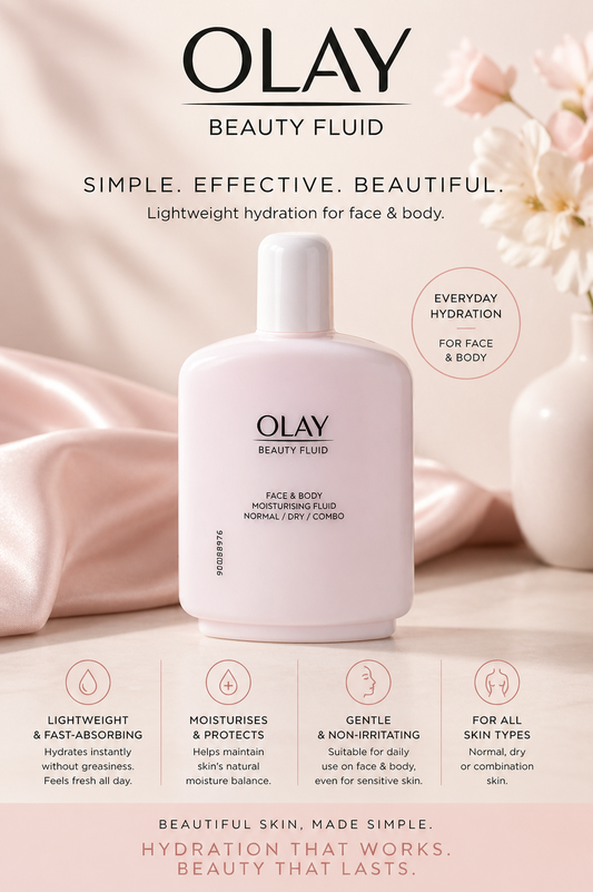 Olay women Beauty Fluid Face & Body Moisturising Fluid Normal/Dry/Combo 200ml/6.8oz