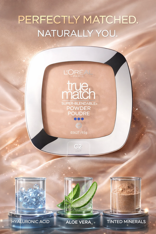 L'Oreal women True Match Super Blendable Powder No. C1 Rose Ivory 9.5g/0.33oz