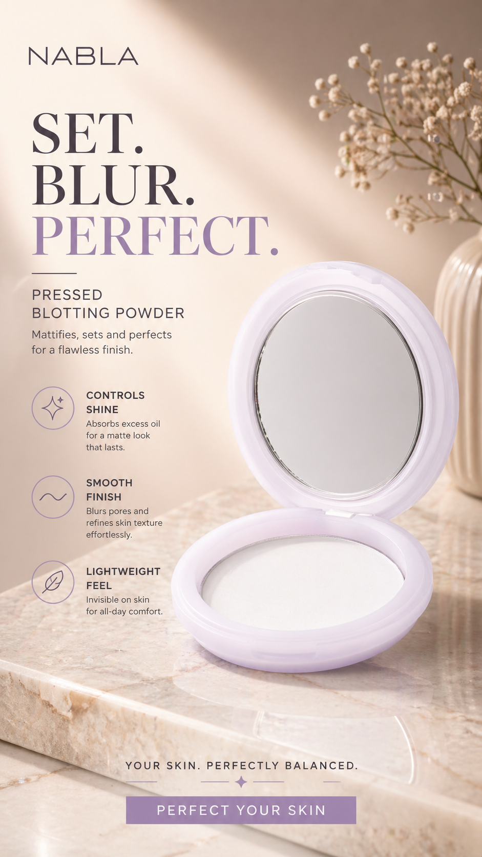 Nabla Women Close-Up Blotting Pressed Powder 15g/0.5oz
