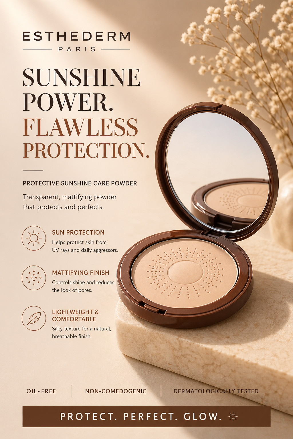 Esthederm Women Protective Sunshine Care Powder Moderate Sun 15g/0.5oz