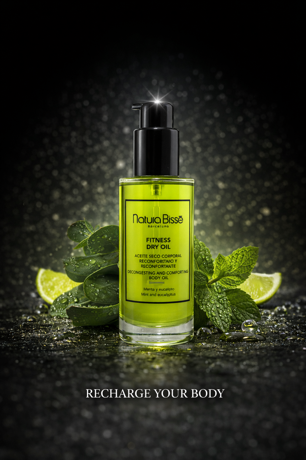 Natura Bisse Fitness Dry Oil - Decongesting & Comforting Body Oil 100ml/3.5oz