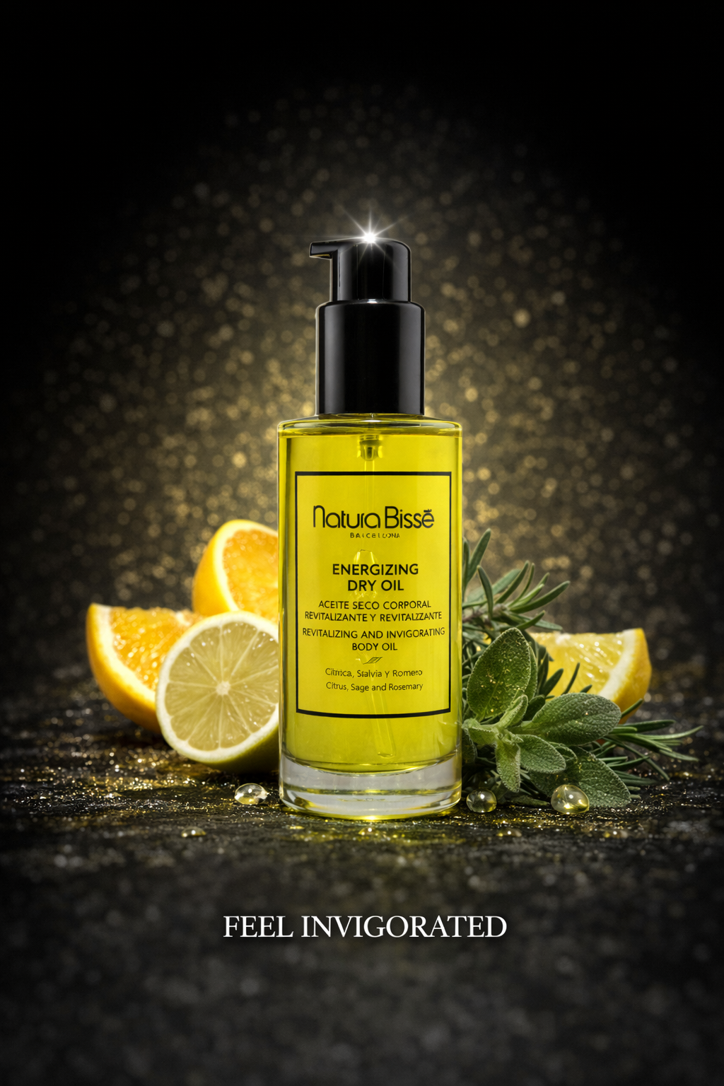Natura Bisse Energizing Dry Oil - Revitalizing & Invigorating Body Oil 100ml/3.5oz