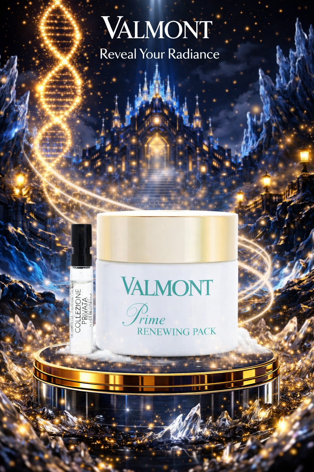 Valmont Prime Renewing Pack 75ml/2.5oz + Just Bloom Sample -2pcs
