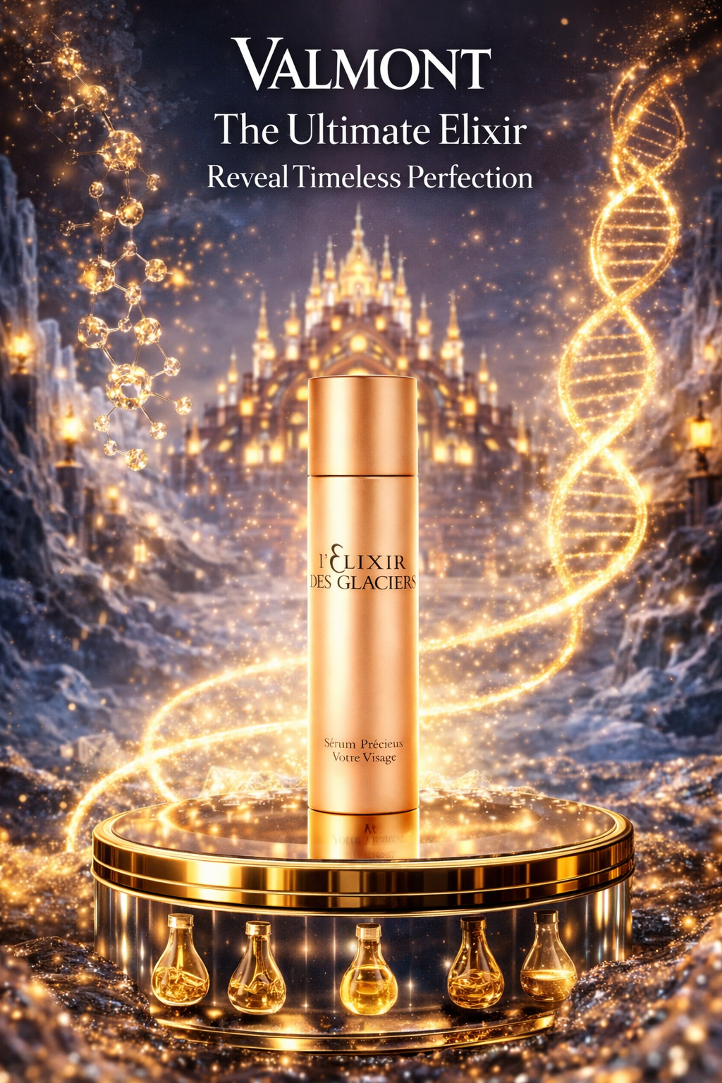 Valmont Elixir Des Glaciers Serum Precieux Votre Visage - Swiss Poly-Active Essence (Packaging Random Pick) 30ml/1oz