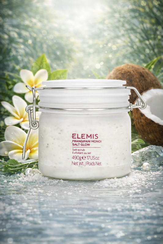 Elemis women Frangipani Monoi Salt Glow Salt Scrub Exfoliant 490g/17oz