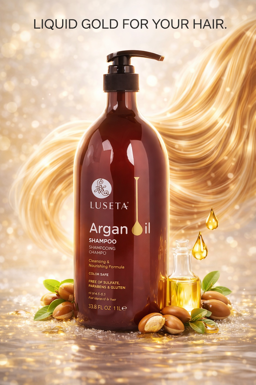 Luseta women Tea Tree & Argan Oil Shampoo 16.9 oz