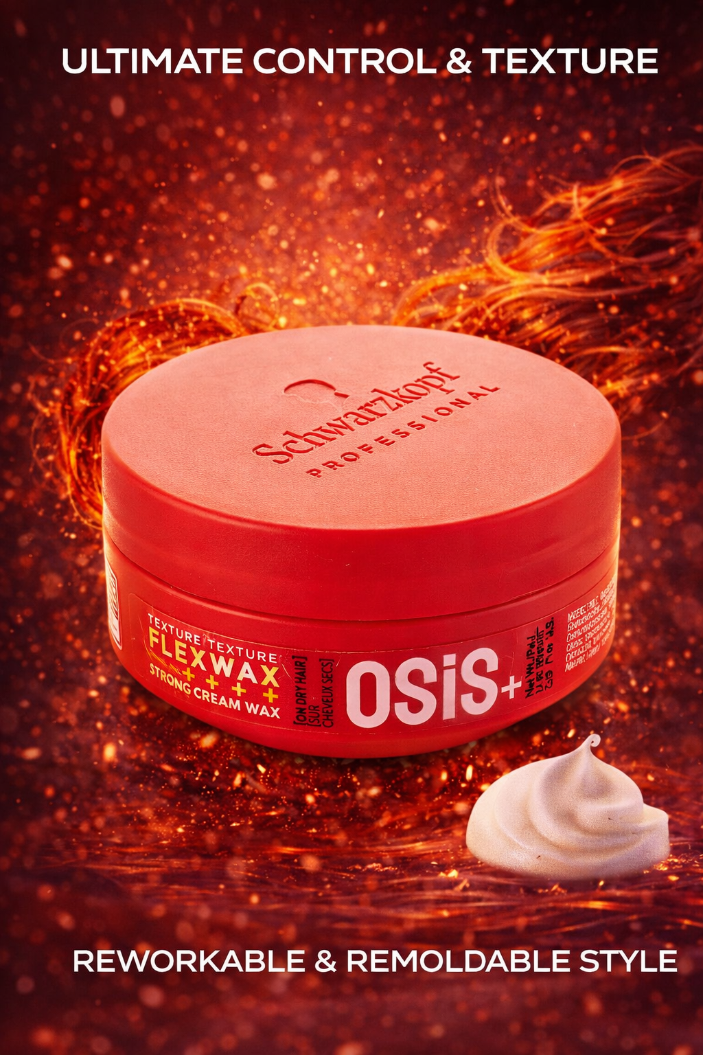 Schwarzkopf unisex Osis+ Flexwax Strong Cream Wax 2.8 oz