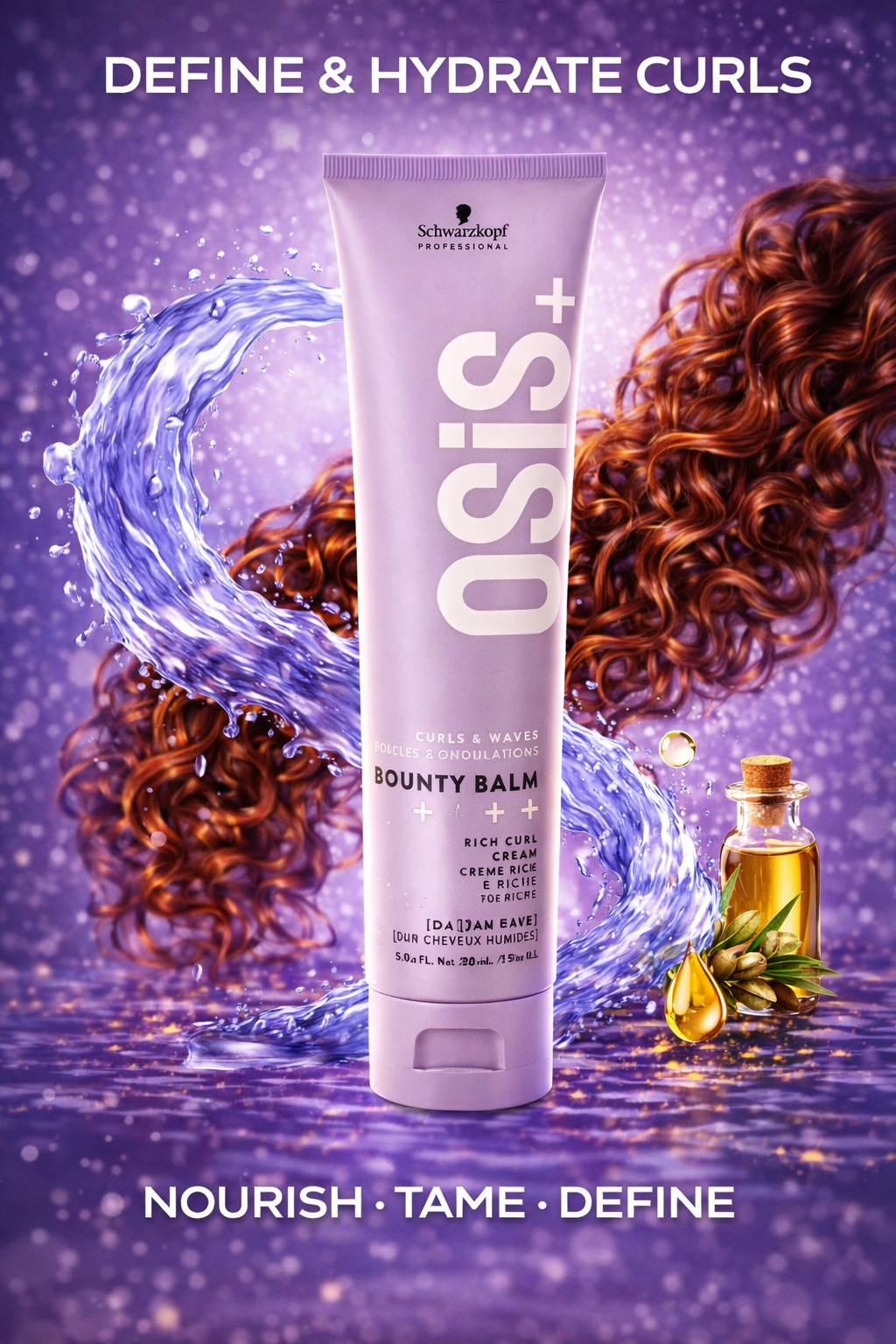Schwarzkopf unisex Osis+ Bounty Balm Rich Curl Cream 5 oz