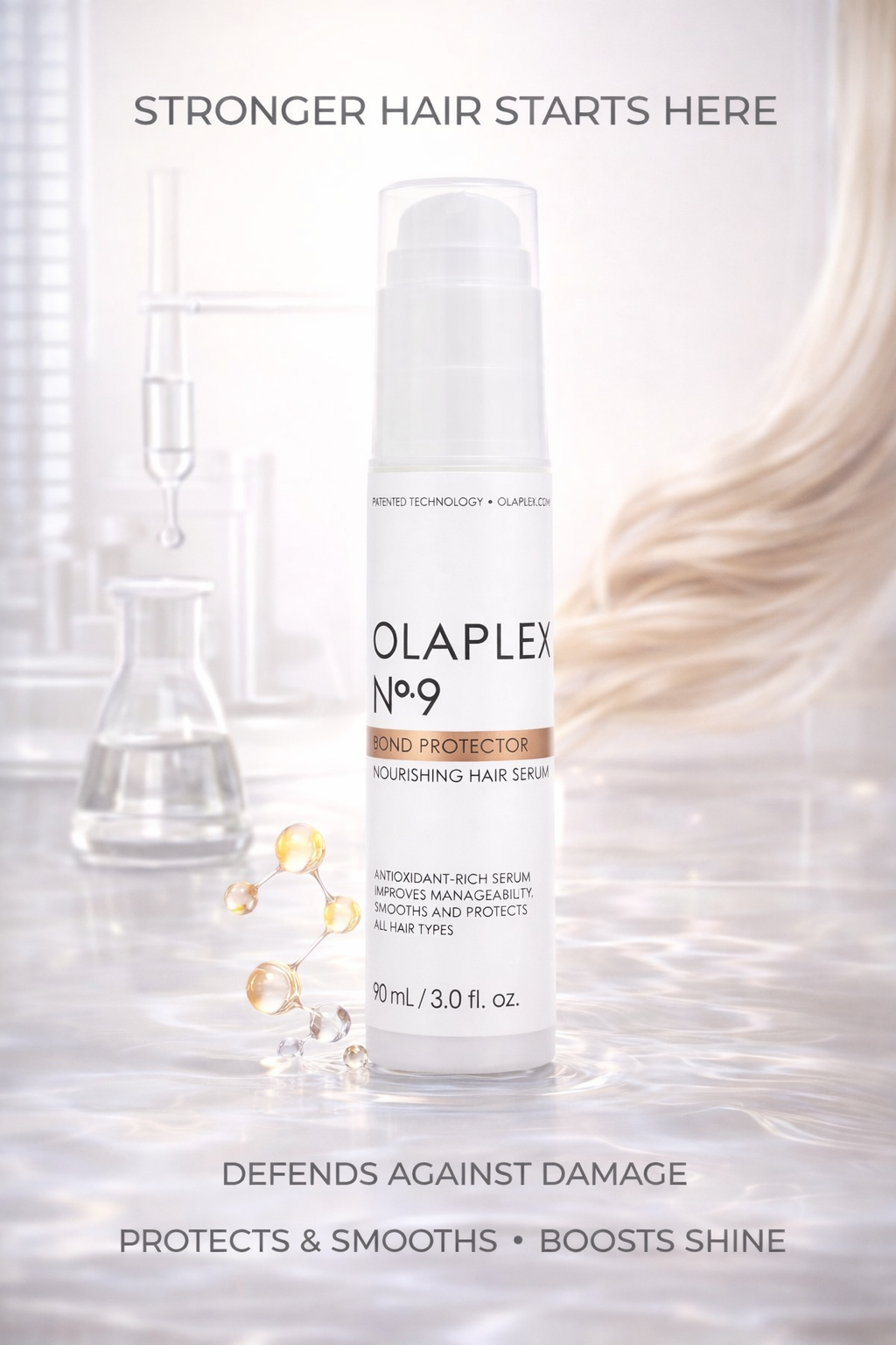 Olaplex unisex #9 Bond Protector Hair Nourishing Serum 3 oz
