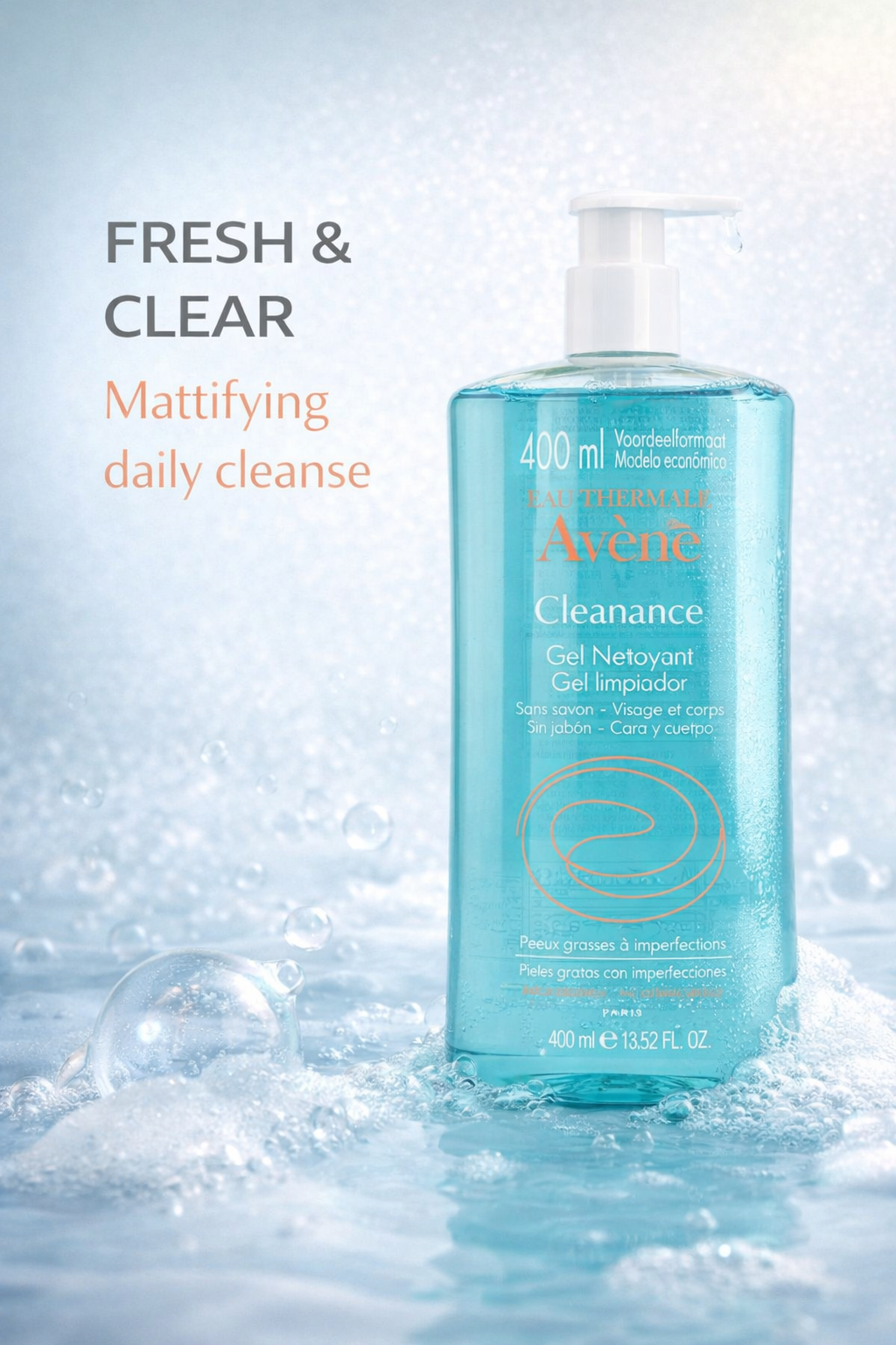 Avene women Cleanance Cleansing Gel - For Oily, Blemish-Prone Skin 200ml/6.7oz