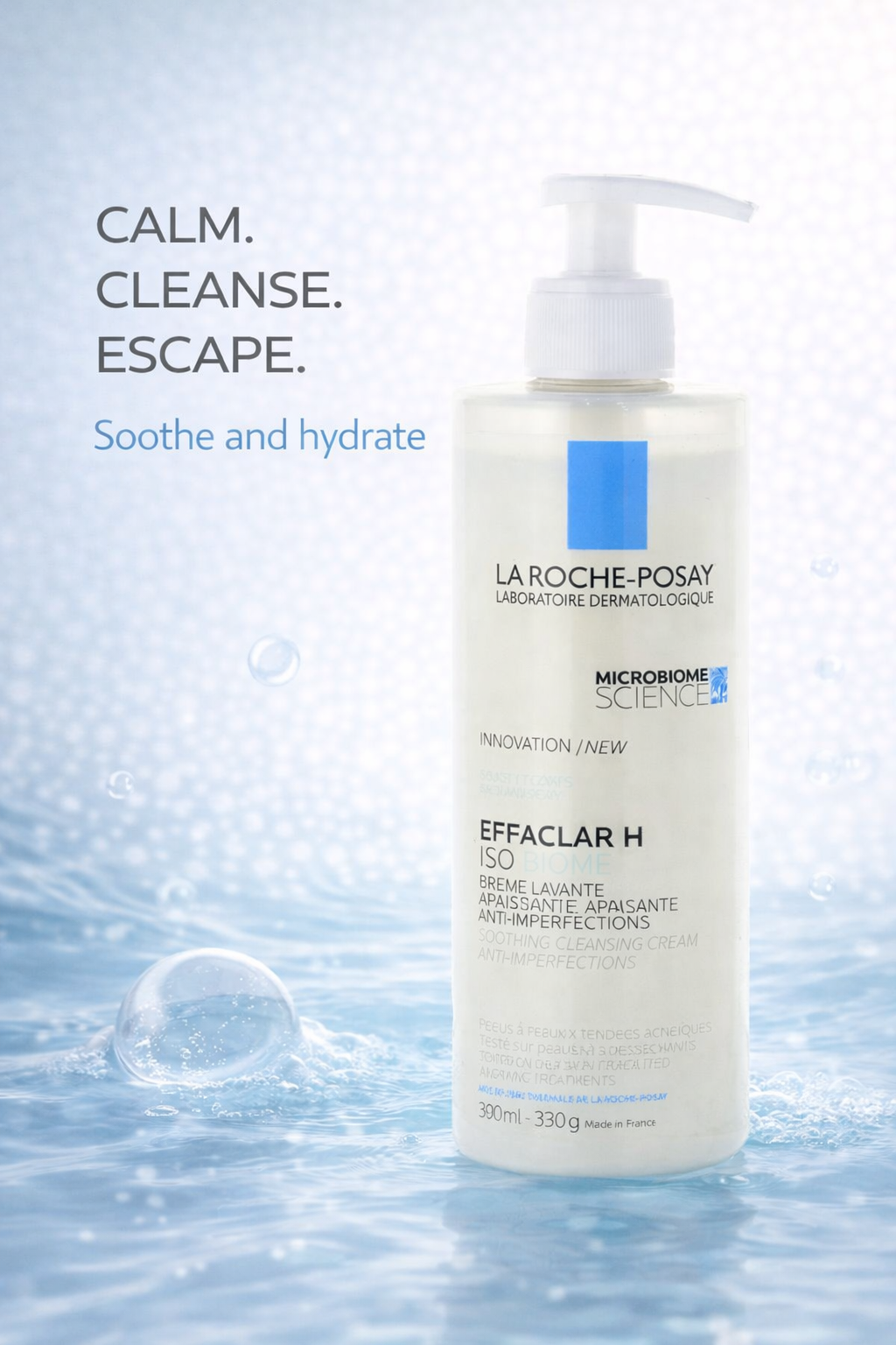 La Roche Posay women Effaclar H So-Biome Soothing Cleansing Cream 390ml/13.2oz