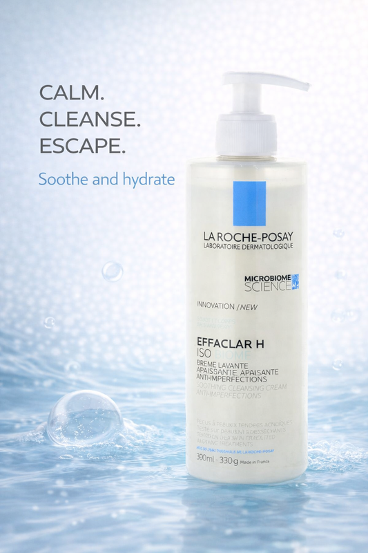 La Roche Posay women Effaclar H So-Biome Soothing Cleansing Cream 390ml/13.2oz