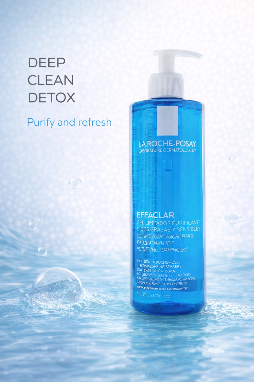 La Roche Posay women Effaclar Purifying Foaming Gel - For Oily Sensitive Skin 400ml/13.5oz
