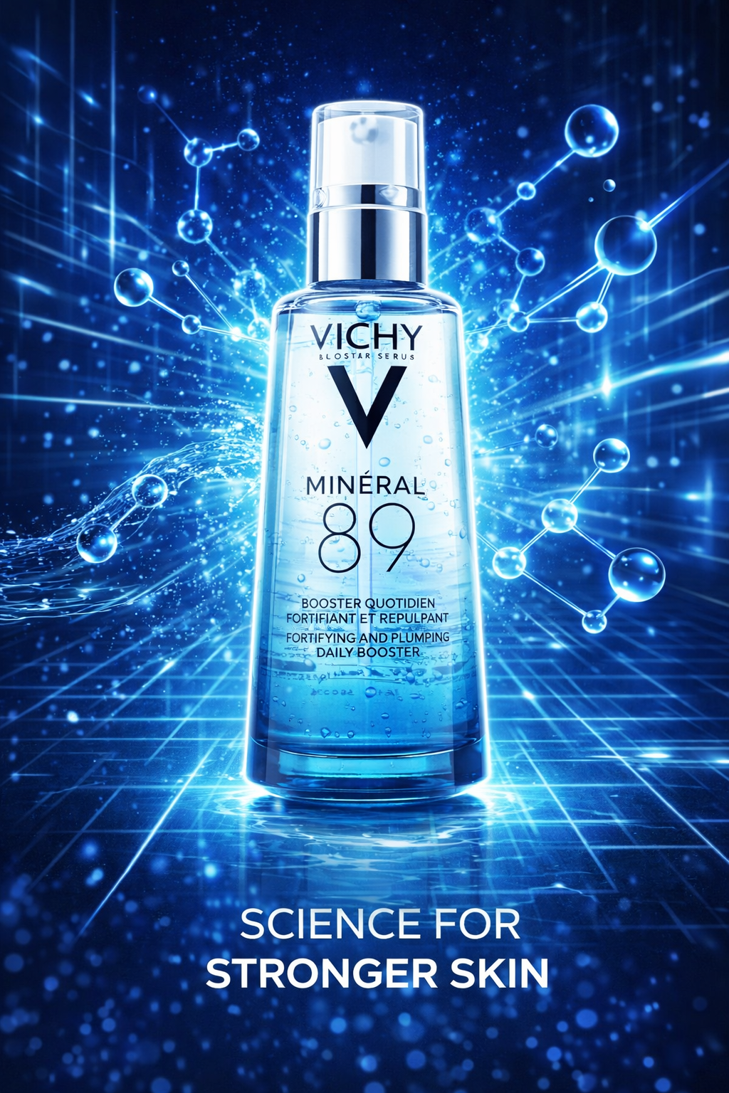 Vichy women Mineral 89 Fortifying & Plumping Daily Booster (89% Mineralizing Water + Hyaluronic Acid) 50ml/1.7oz