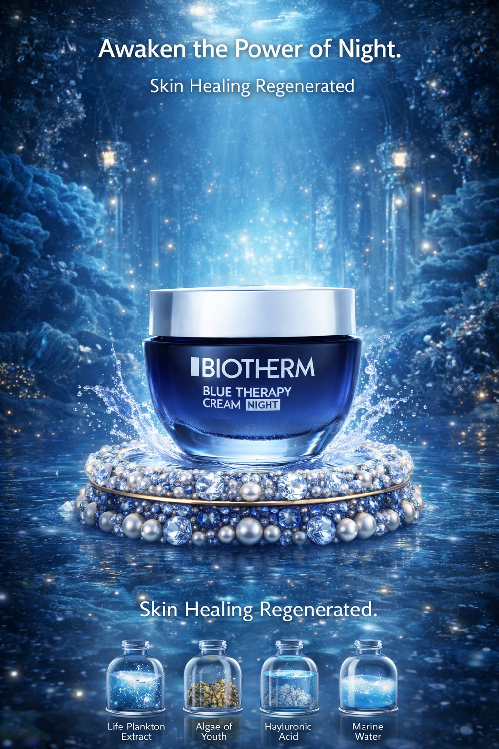 Biotherm Deep Serum Blue Therapy Night Cream (For All Skin Types) 50ml/1.69oz