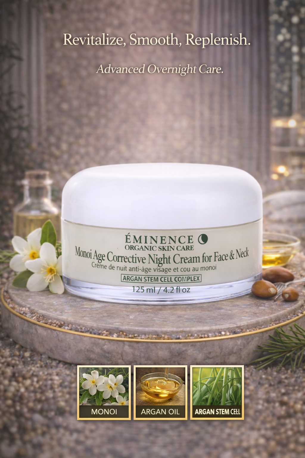 Eminence women Monoi Age Corrective Night Cream For Face & Neck (Normal To Dry Skin, Especially Mature) (Salon Size) 125ml/4.2oz