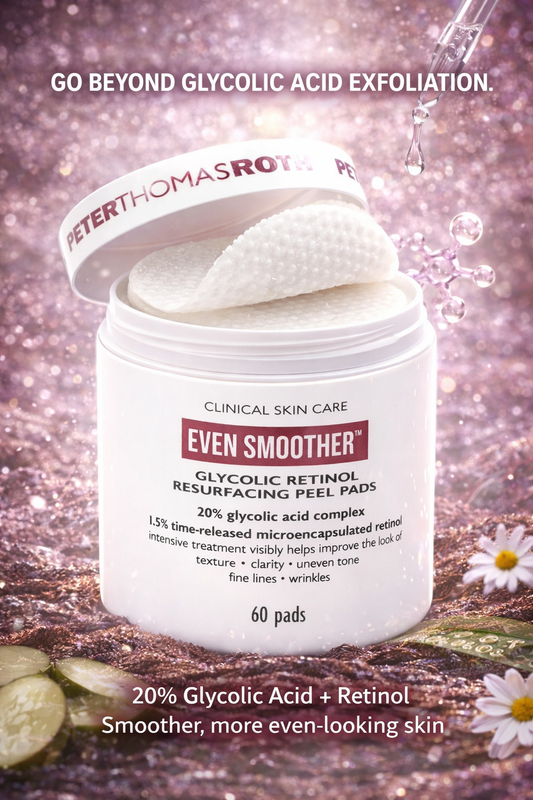 Peter Thomas Roth women Even Smoother Glycolic Retinol Resurfacing Peel Pads 60ct
