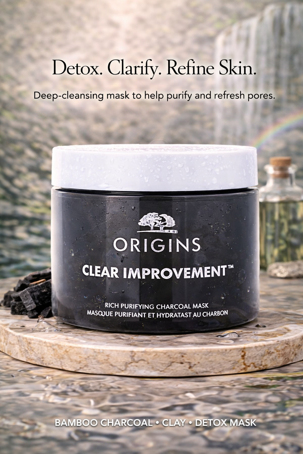 Origins women Clear Improvement Rich Purifying Charcoal Mask 75ml/2.5oz
