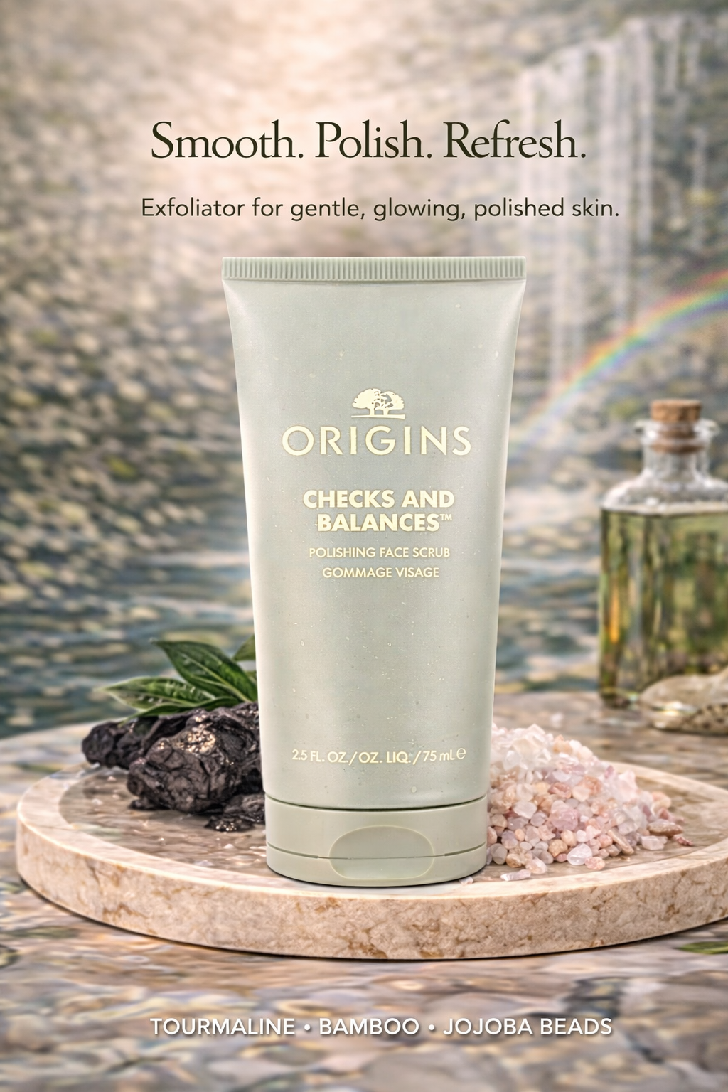 Origins women Checks & Balances Polishing Face Scrub With Tourmaline 75ml/2.5oz