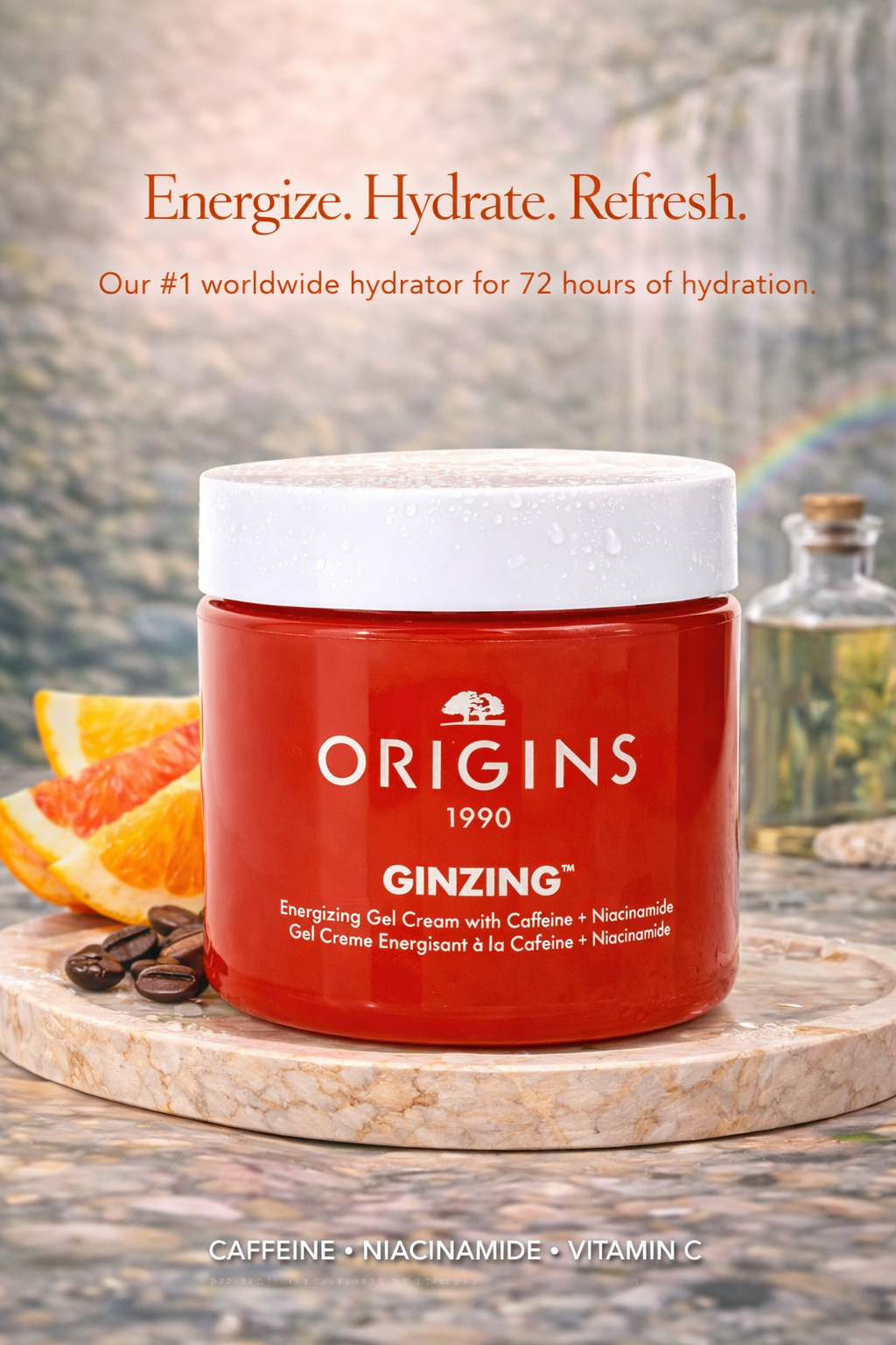 Origins women Ginzing Energizing Gel Cream With Caffeine + Niacinamide 75ml/2.5oz