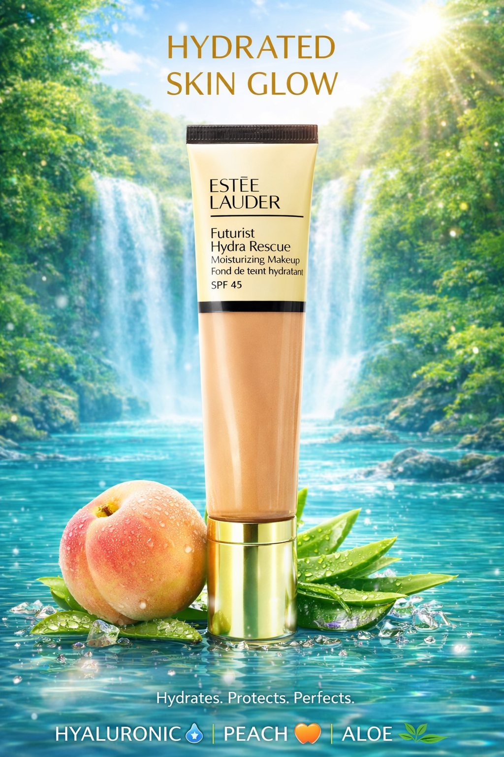 Estee Lauder Women Futurist Hydra Rescue Spf 45 - No. Tawny (3w1)