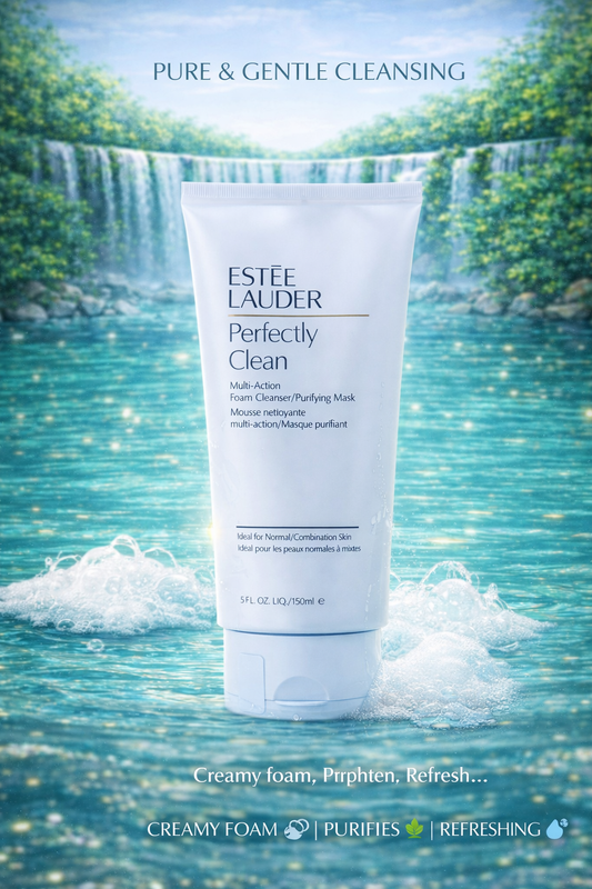 Estee Lauder women Perfectly Clean Multi-Action Foam Cleanser/ Purifying Mask 150ml/5oz