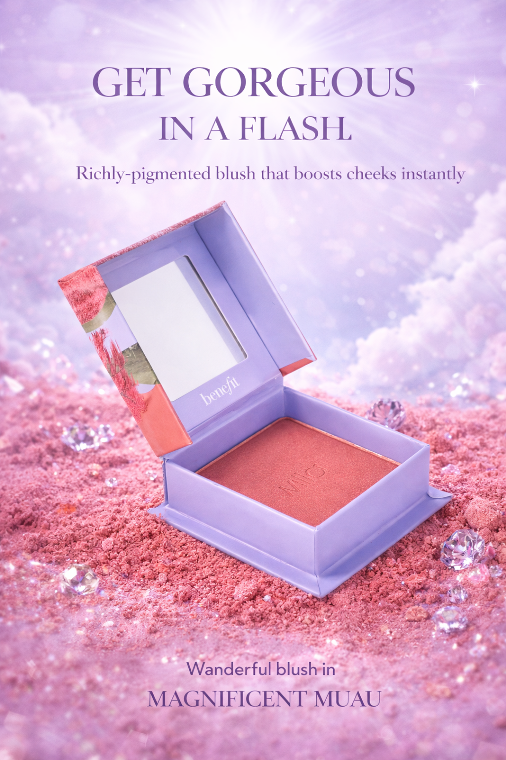 Benefit Women Wanderful World Blushes Powder Blush # Soft Neutral Rose