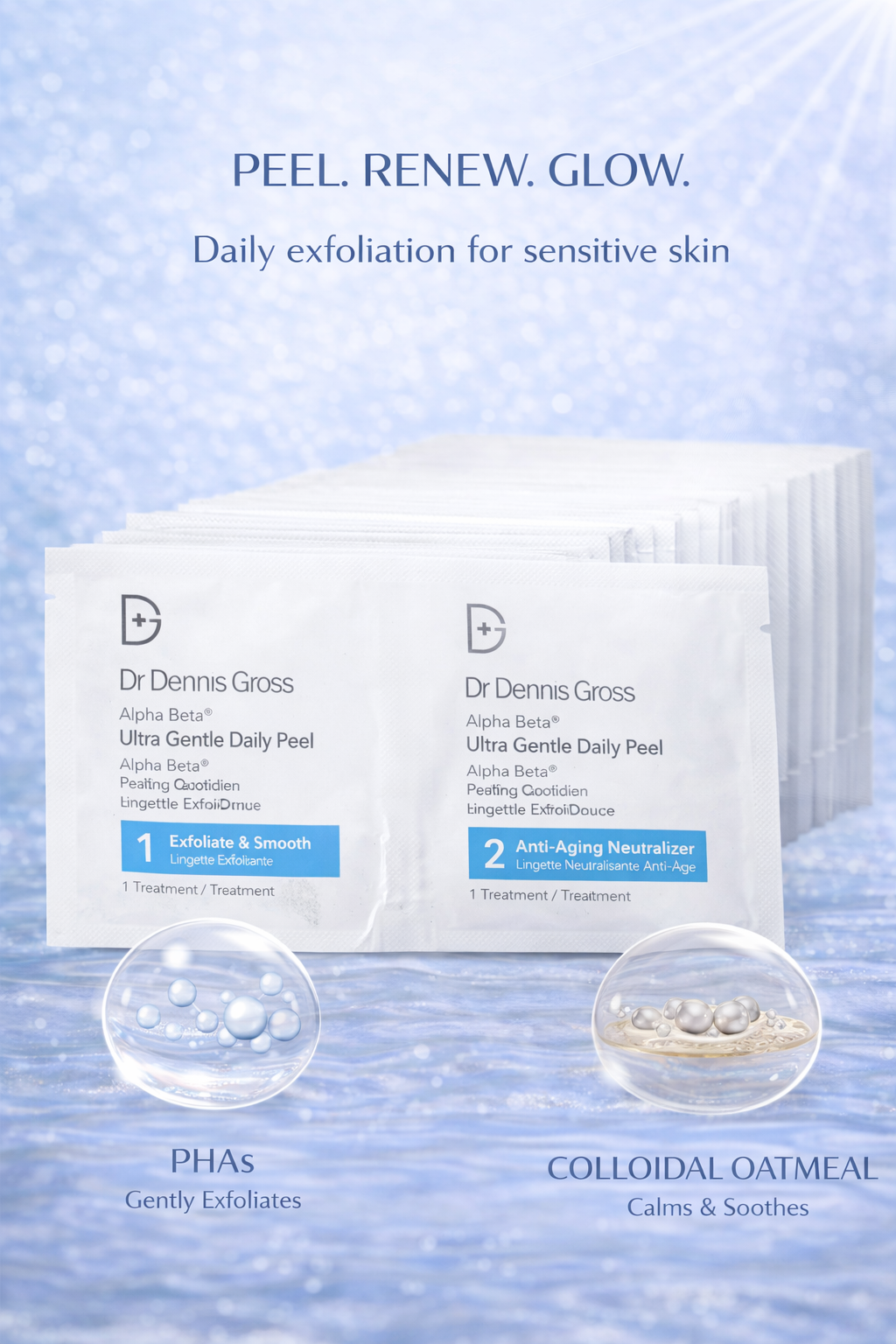 Dr Dennis Gross women Alpha Beta Ultra Gentle Daily Peel 30 Treatments