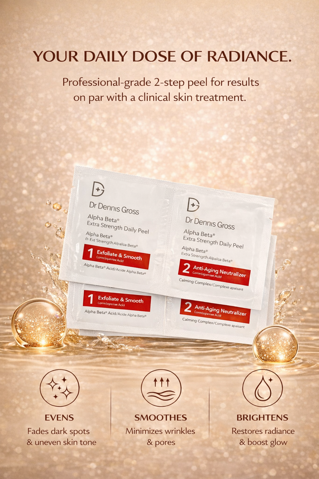 Dr Dennis Grosswomen Alpha Beta Extra Strength Daily Peel 60 Treatments