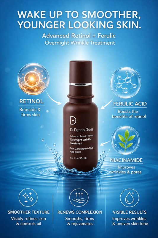 Dr Dennis Grosswomen Advanced Retinol + Ferulic Overnight Wrinkle Treatment 30ml/1oz
